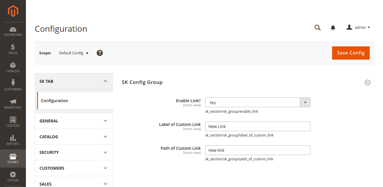 How to get system.xml config value in layout xml Magento 2